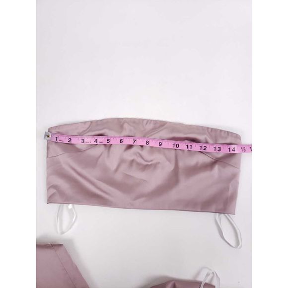 superdown Evelina Satin Two Piece Bandeau Pant Set - Picture 8 of 8